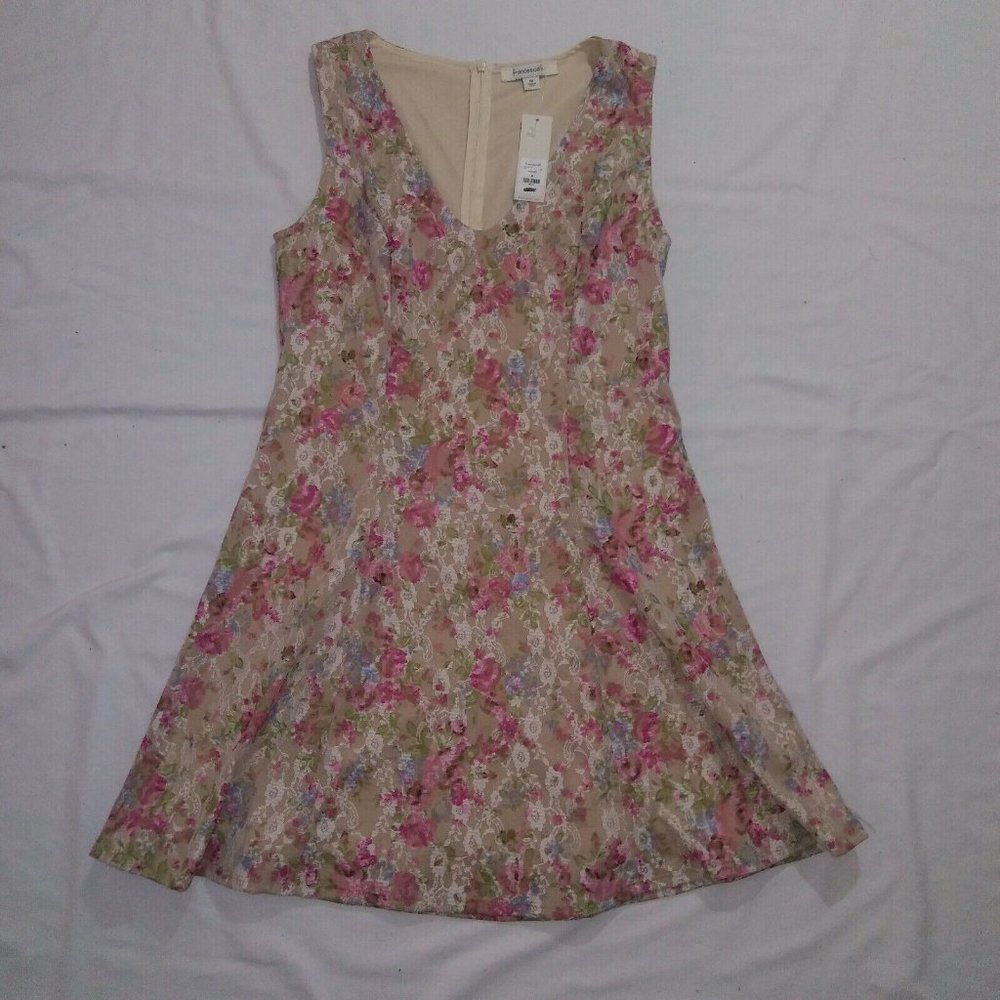 Francesca's Medium Natalia Floral Lace Dress